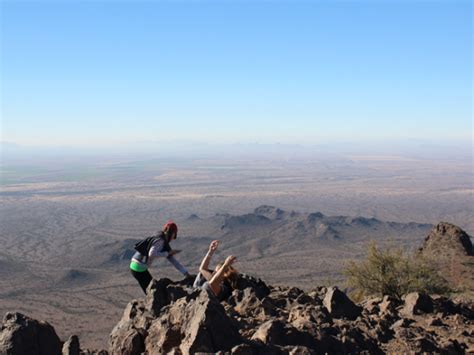 Hunter Hiking Trail To Picacho Peak Cables And Views Near Tucson