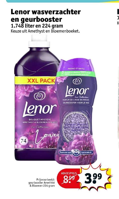 Lenor Wasverzachter En Geurbooster 1 748 Liter En 224 Gram Aanbieding