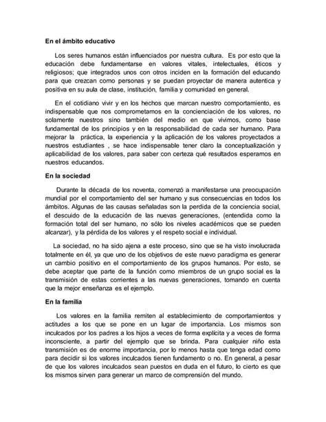 Características de los valores PDF