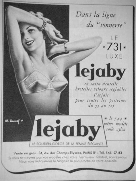 Publicit Lejaby Le Luxe Soutien Gorge Dans La Ligne Du Tonnerre En