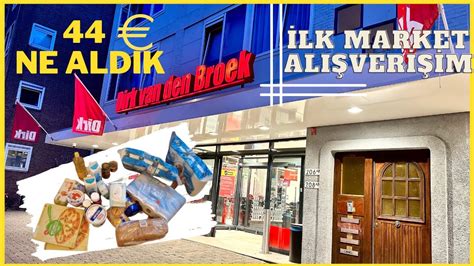 44 Euroya neler aldık İlk market alışverişim Hollanda Vlog 2