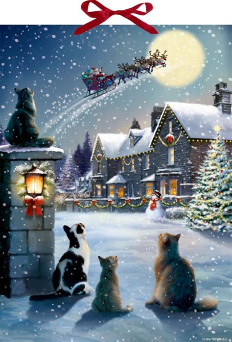 Katzen Weihnacht Wand Adventskalender Tiere Thalia