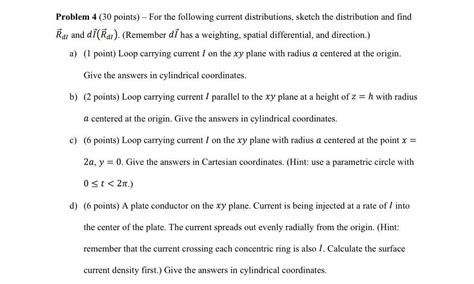 Solved Problem 4 30 Points For The Following Current