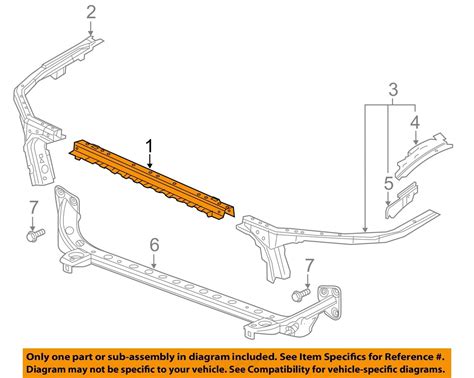 Buick Gm Oem Lacrosse Radiator Core Support Upper Tie Bar