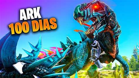 SOBREVIVIENDO 100 DÍAS EN ARK Survival Evolved CON HÍBRIDOS YouTube