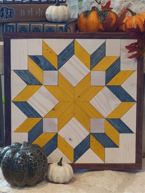 Carpenters Wheel Barn Quilt Wall Art Gift For Quilters Etsy