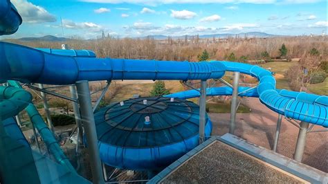 Aquaworld Budapest UFO Waterslide Onride Rutsche YouTube