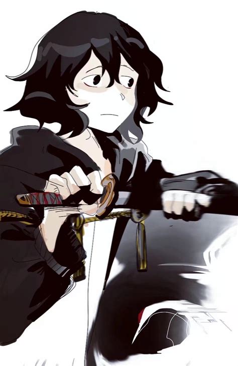 Safebooru 1other Androgynous Black Eyes Black Hair Black Jacket