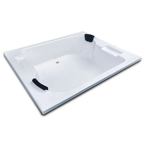 White Innovation 6 Feet X 5 25 Feet Fixed Acrylic Bathtub For