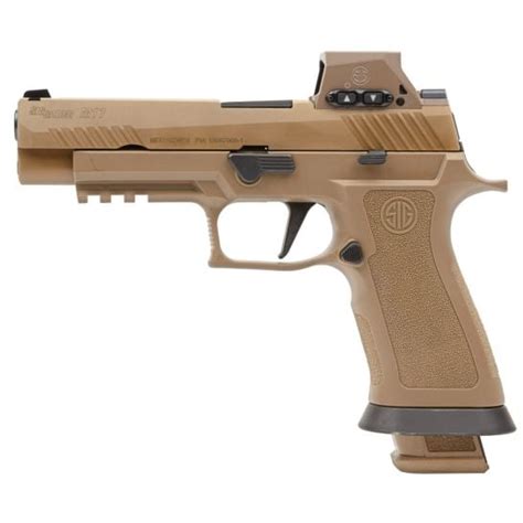 Sig Sauer M17 9mm 47 21rds Pistol W Romeo X M17 Optic Coyote M17x 9 Rx Palmetto State Armory