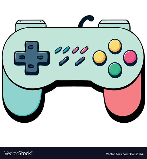 Electronic video game controller Royalty Free Vector Image