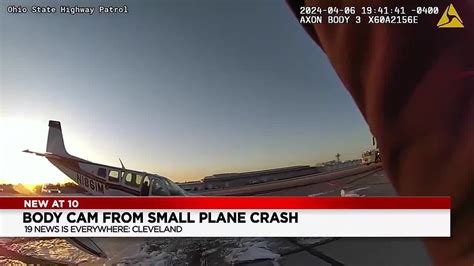 Oshp Releases Body Camera Footage Of Plane Crash That Diverted Delayed Planes At Cleveland