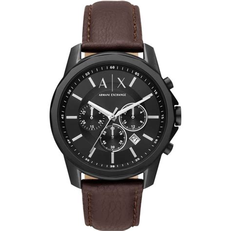 Armani Exchange Banks Man Watch Black 44mm Sunlab Malta