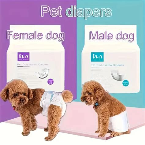 Pet Diapers Male Female Dogs Sanitary Dog Diaper Menstrual Temu