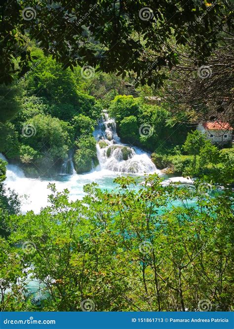 Waterfalls Krka National Park Dalmatia Croatia Editorial Stock Photo