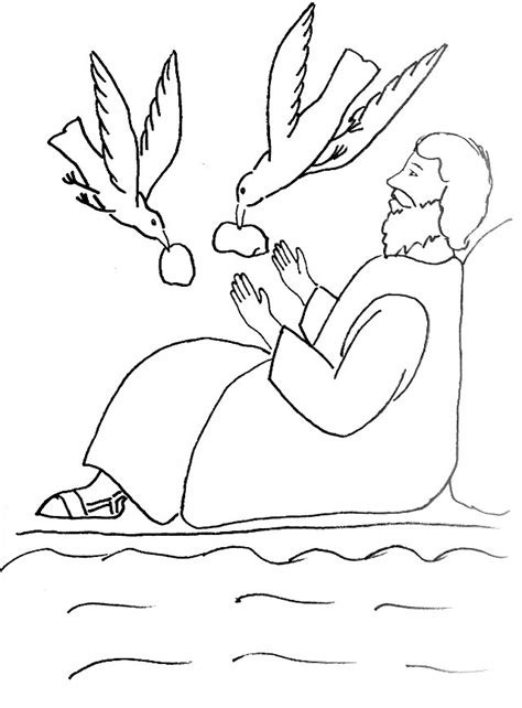 Bible Story Coloring Page for Elijah and the Widow of Zarephath | Free ...