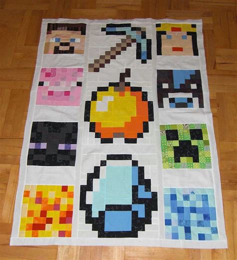 Minecraft Quilt Pattern Free Quilt Pattern: Minecraft Sewalong Quilt ...