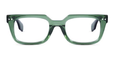 WARDLE 4 - Green Square Glasses Frames | Specscart