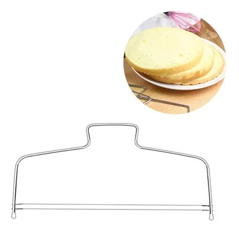 Nivelador Fatiador Bolo Ajustável 2 Linhas Inox Confeiteiro MercadoLivre