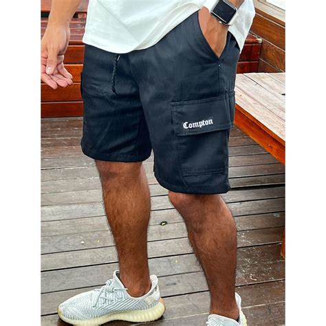 Bermuda Masculina Cargo Sarja Premium Short Masculino Mauricinho