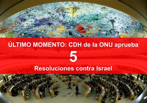 Resolución de embargo de armas a Israel aprobada en el CDH de la ONU