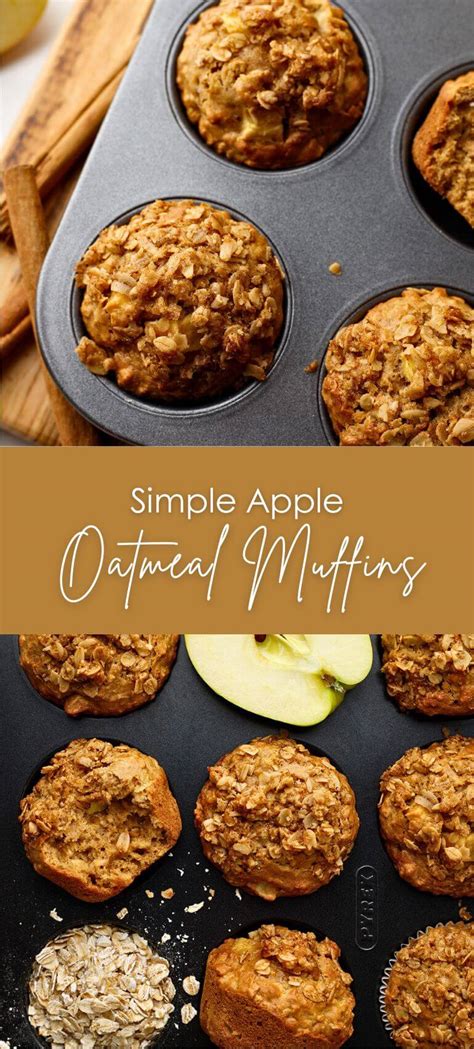 Simple Apple Oatmeal Muffins Yummy And Fully