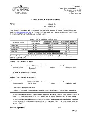 Fillable Online Loan Adjustment Request Fax Email Print