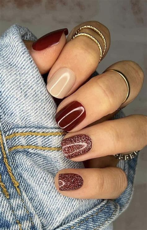 Pin By Amanda Marcel On Nails Fall Gel Nails Thanksgiving Nails Nails