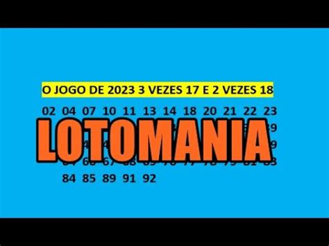 Lotomania N Meros Que Fez Vezes Pontos E Vezes Pontos Em