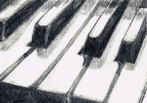 Piano Keys Charcoal Music Drawings Key Drawings Art Drawings Sketches