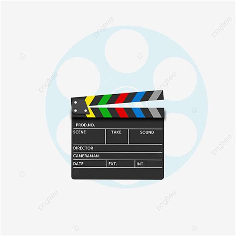 Movie Clapperboard Hd Transparent Props Color Clapperboard Movie Film