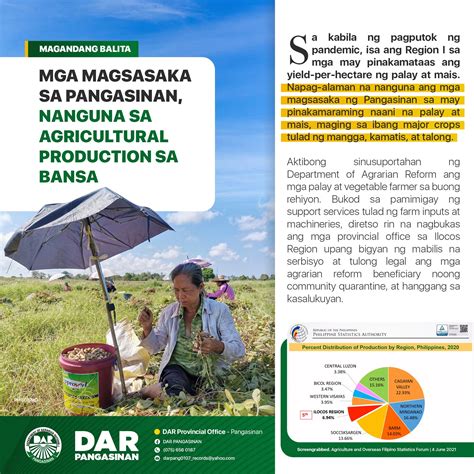 Mga Magsasaka Sa Pangasinan Nanguna Sa Agricultural Production Sa