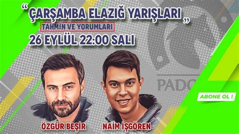 27 Eylül 2023 Elazığ At Yarışı Tahminleri Özgür Beşir Naim İşgören