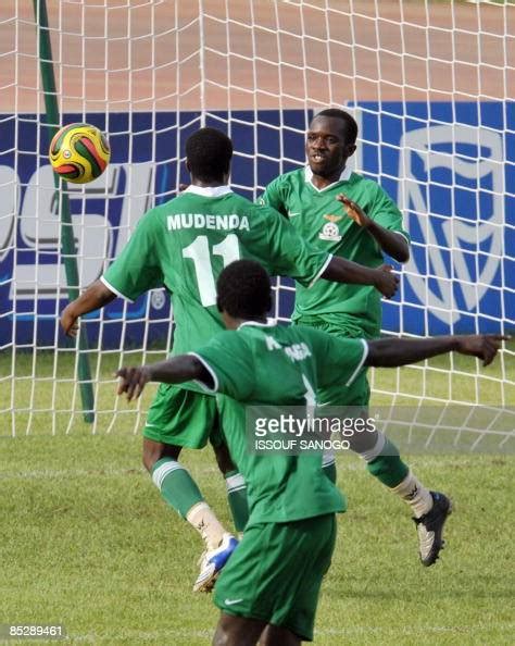 Zambian national football team player celebrate after scoring a goal ...