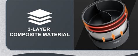 Amazon Dezin Hot Pot Electric With Divider L Double Flavor Shabu