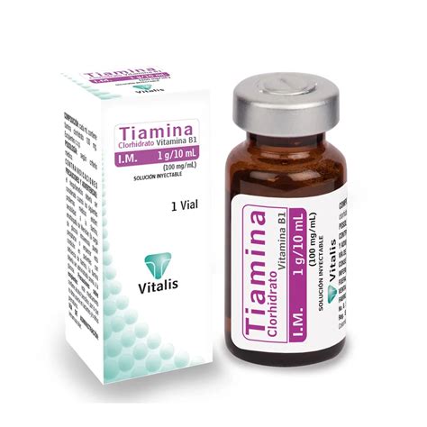 Para Que Serve O Cloridrato De Tiamina - Tiamina Clorhidrato 100mg Ampollas VITALIS