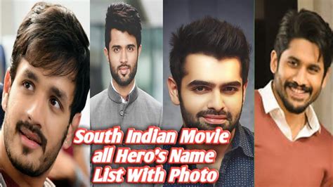 South All Hero Name List With Photo Sauth Indian Best Actor Name List