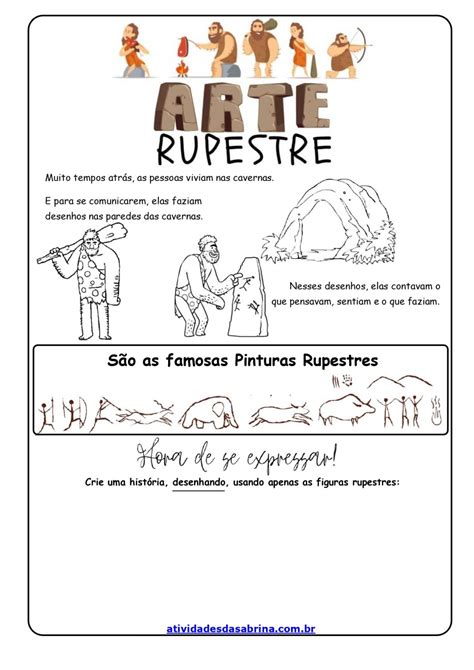 Atividades Sobre Arte Rupestre 6 Ano