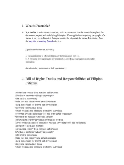 What is Preamble | PDF