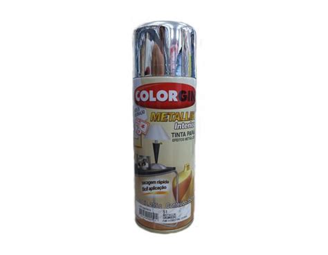 Tinta Spray Metallik Cromado Ml Colorgin Santec