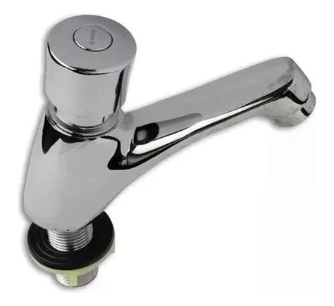 Llave Individual Temporizadora Cromada Lavabo Acero Inoxidab Meses