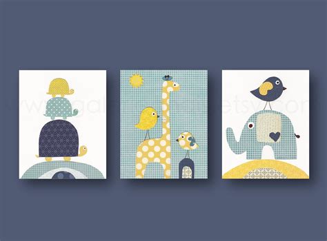 Childrens art print kids room decor nursery wall by GalerieAnais