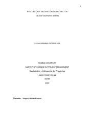 Evaluación y Valoración de Proyectos caso practico 2 pdf 1 EVALUACIÓN