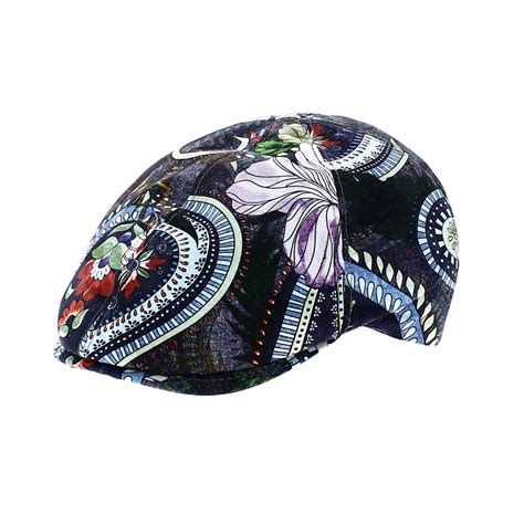 Casquette Bec De Canard Broker Coton Motifs Fleurs Traclet