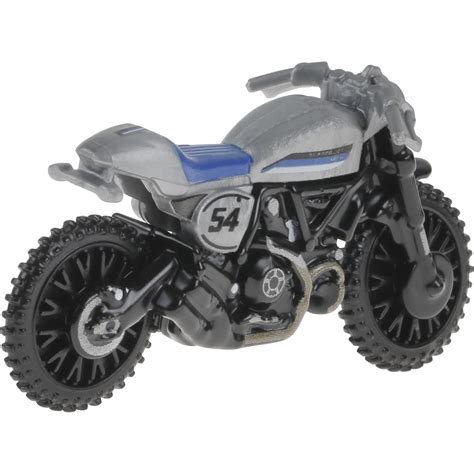 Mattel Hot Wheels Ducati Scrambler Silver Motorcycle Club 2024 Toy