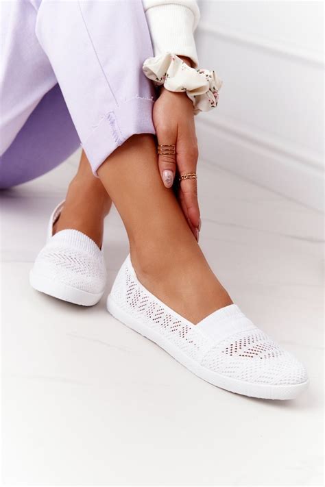 A Urowe Wsuwane Tenis Wki Slip On Bia E Chillout Bugo Pl Buty Damskie