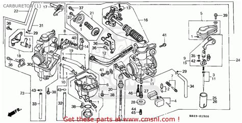 Honda Xr200r 1984 E Australia Carburetor 1 Schematic Partsfiche