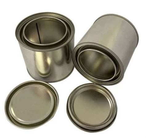 Cylindrical L Double Tight Paint Tin Container For Packaging Litre