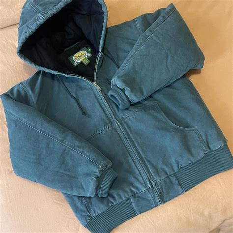 Cabelas outdoor gear work hooded insulated canvas... - Depop