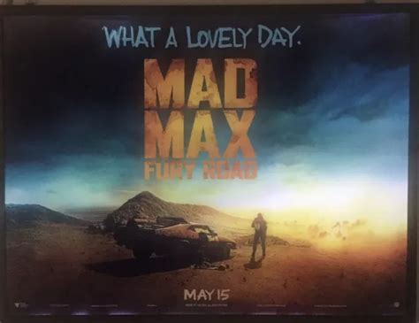 MAD MAX FURY Road Uk Original Quad Cinema Poster Tom Hardy Charlize